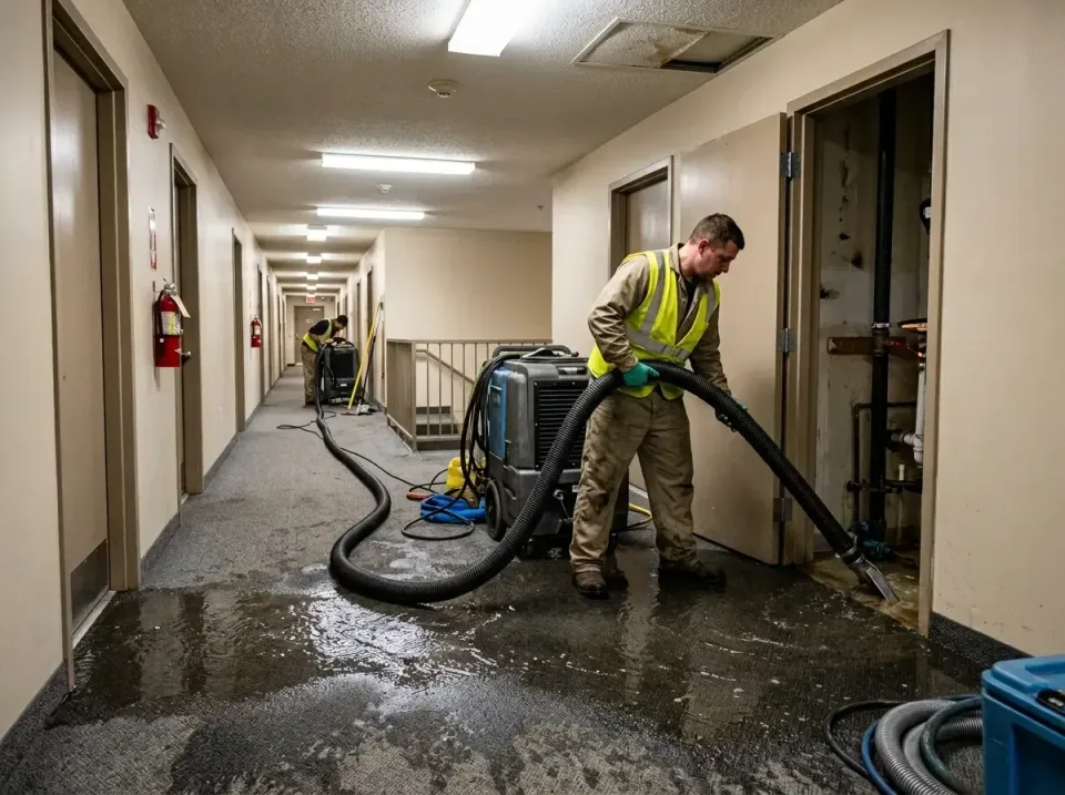 multi-unit-apartment-hallway-f-005 — frequently asked questions, Emergency Burst Pipe Water Extraction & Removal in Upper Ar…